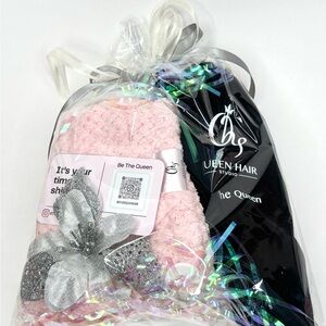 Pink and Black Gift Set with Silver Accents